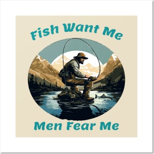 Fish Want Me Men Fear Me Posters and Art